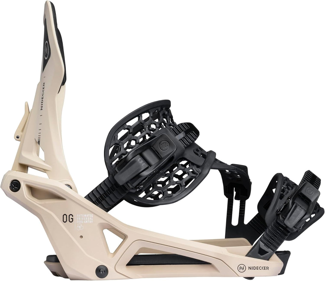 Nidecker Supermatic Snowboard – Universelle, doppelt einsteckbare automatische Bindung – Komfortabel