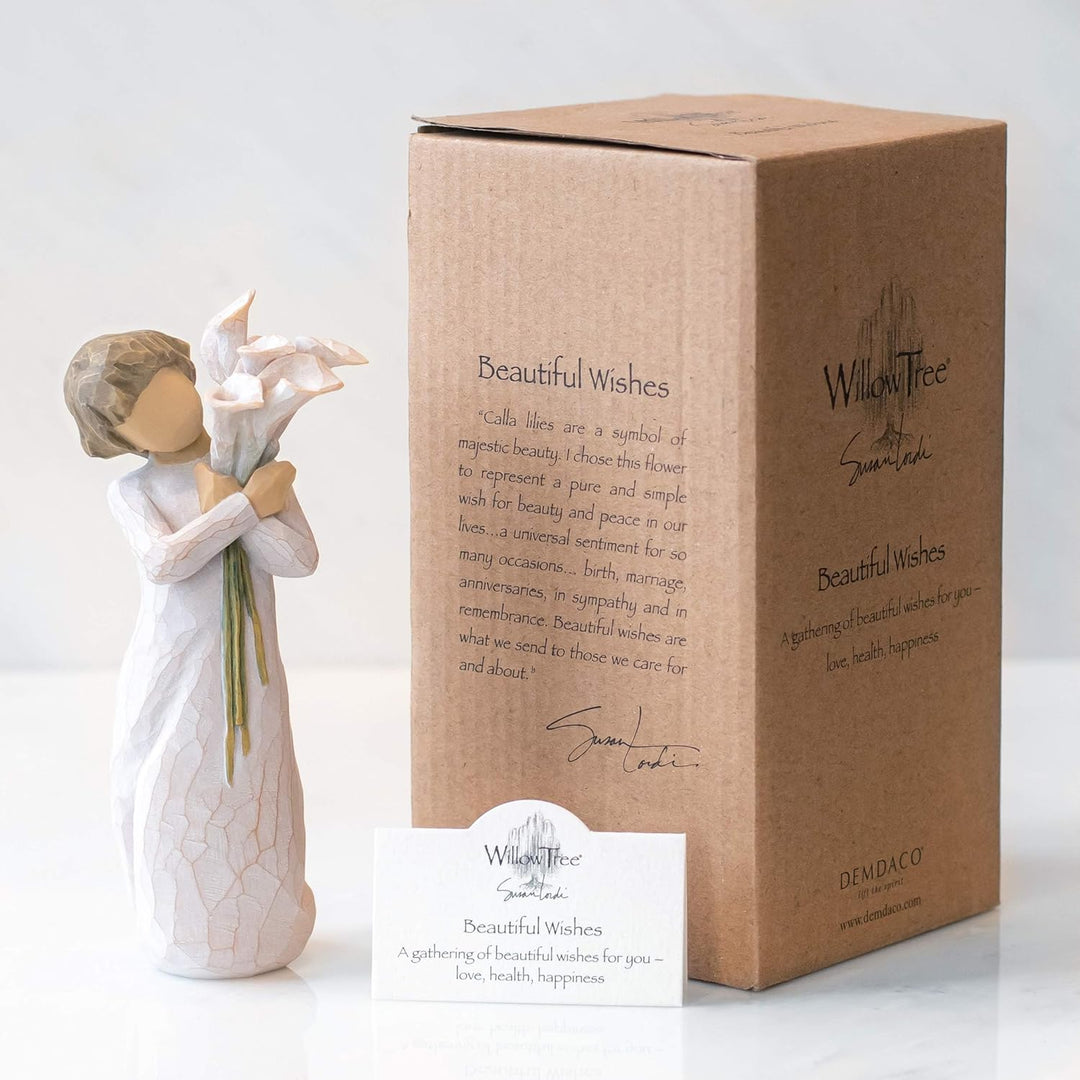 Enesco Willow Tree 26246 Figur Alles Gute, 3,8 x 3,8 x 14 cm, 5.5" Height, Natur schöne Wünsche (Bea