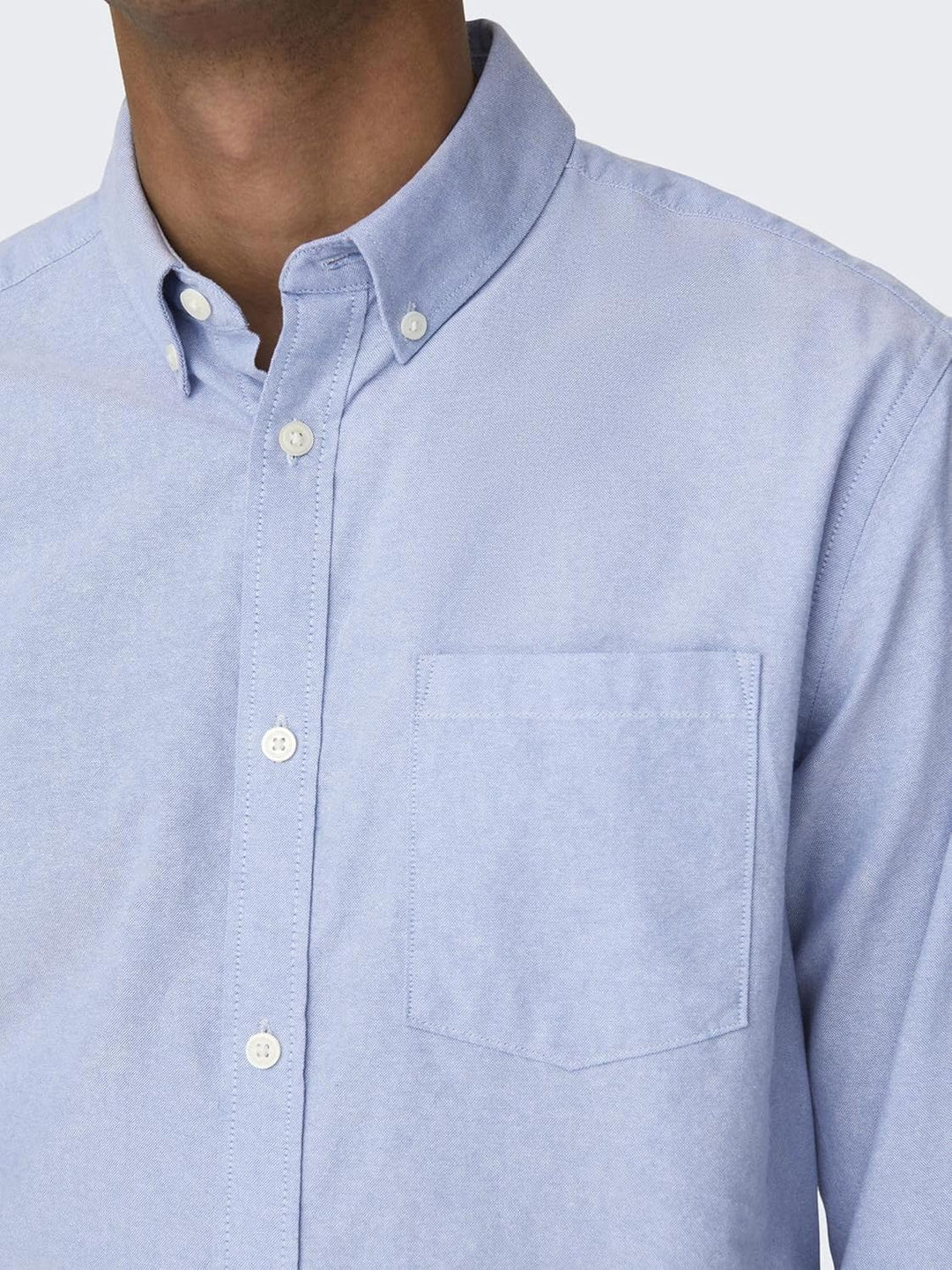 ONLY & SONS Male Hemd ONSNIKO Hemd XS Cashmere Blue, XS Cashmere Blue