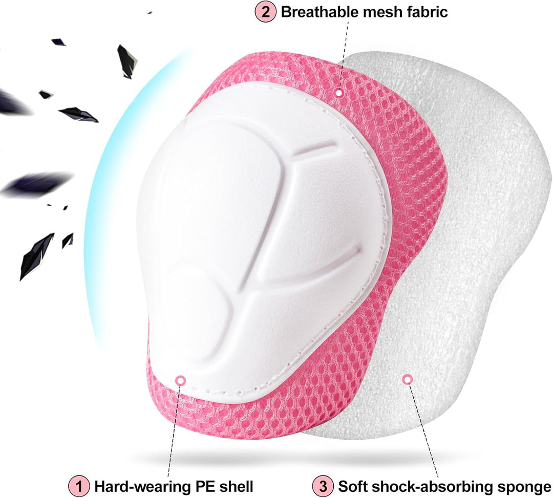 Knieschoner Kinder, Schoner Inliner Kinder, Schützer inliner Kinder [6er Set] , Geeignet für Rollsch