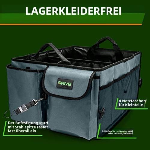 Kofferraum Organizer - Zusammenklappbar, Automotive Kofferraumtasche die Lagerung mit Verstellbaren