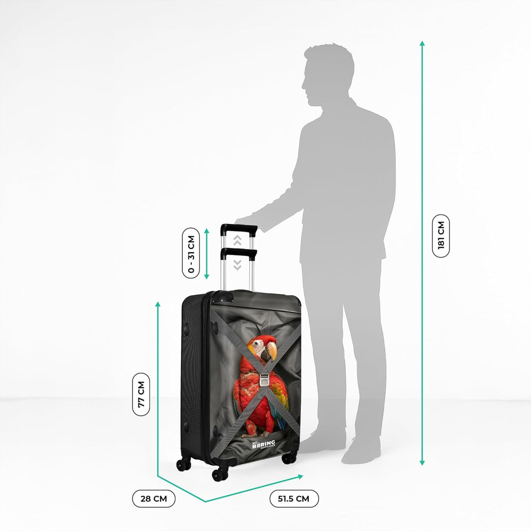 Koffer XL Gross 77x51.5x28 cm Reisekoffer mit Rollen Leicht Trolley grosser Hartschalenkoffer Rollko