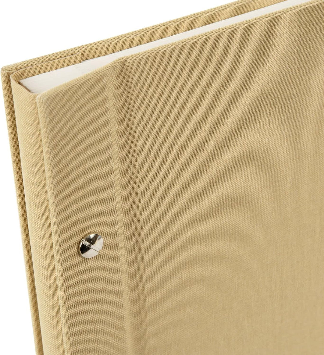 goldbuch 28 606 Schraubalbum Bella Vista Beige, Fotobuch 39 x 31 x 2,5 cm, Foto Album 40 weisse Seit