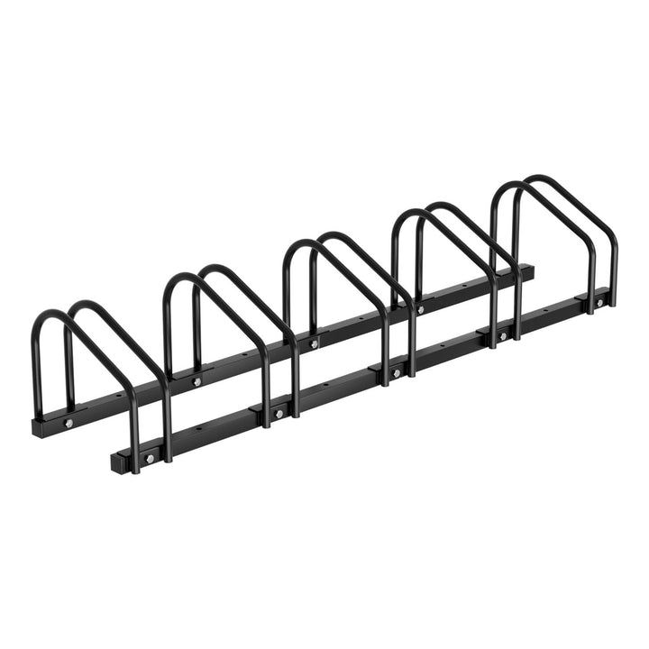 Fahrradständer Boden für 5 Fahrräder, 30cm Radabstand 35-55mm Reifenbreite rostfreier Stahl selbstsi