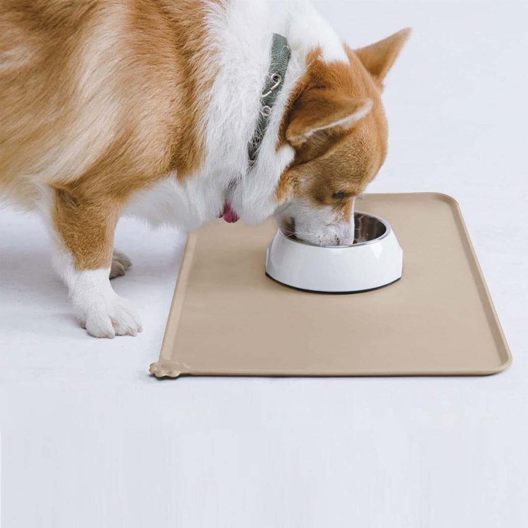 AUDWUD Silikon wasserdicht Hund und Katze Haustier Fütterung Matte,Anti-Rutsch-Tiernapf Matte,Hausti