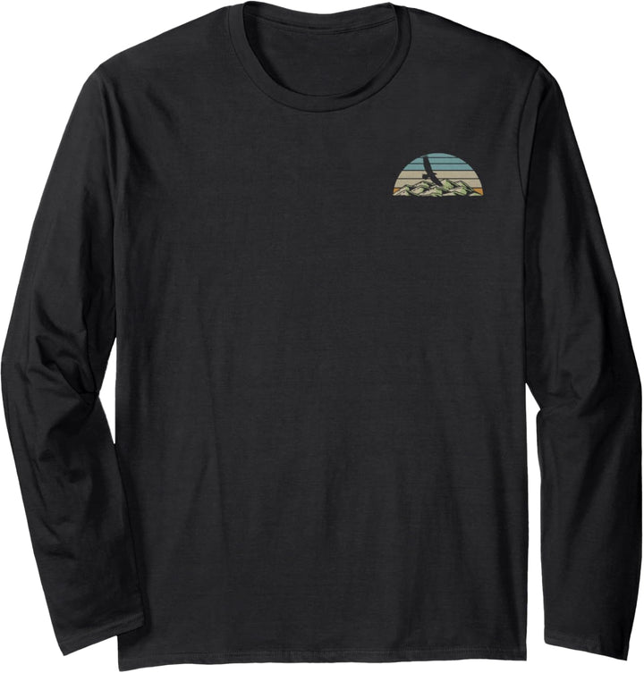 Trendy Outdoor Life Sunset Camp Life Front & Back Langarmshirt