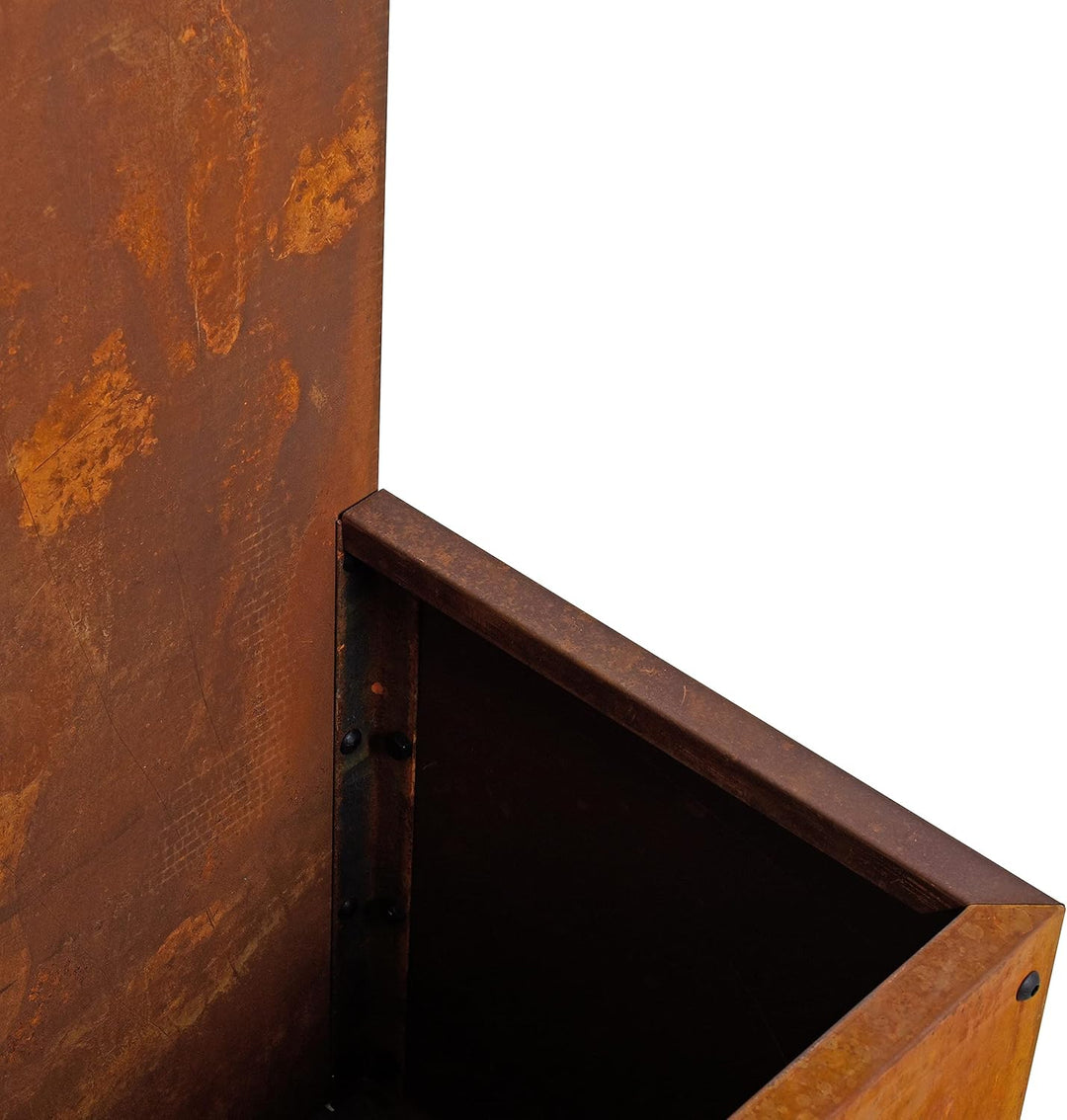 ESTEXO Sichtschutzelement Sichtschutz Edelrost 150 cm Sichtschutzwand Gartendekoration Zaun Rost Met