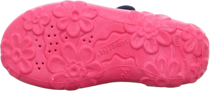 Superfit Mädchen Bonny Hausschuh 23 EU Blau Pink 8800, 23 EU Blau Pink 8800