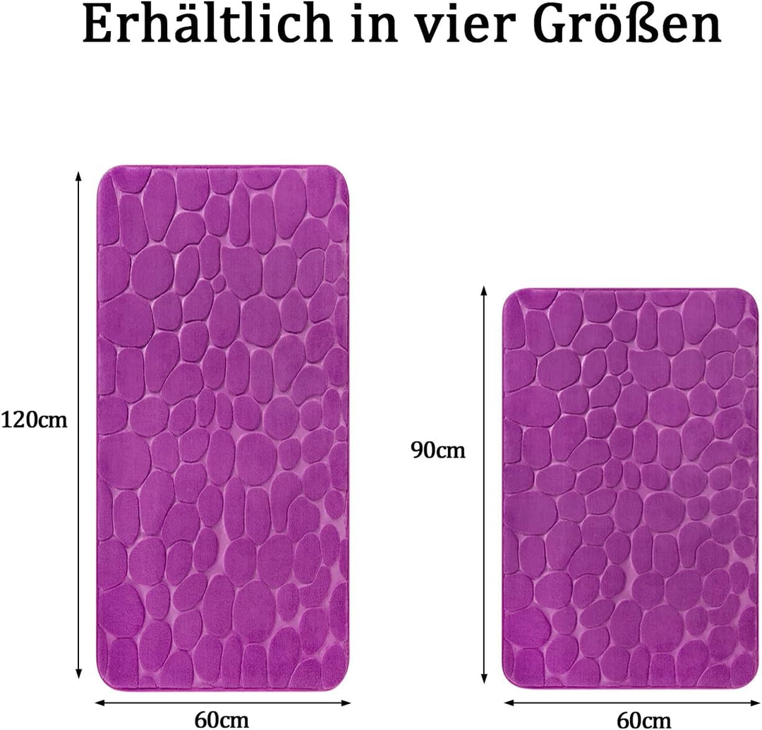 chakme Badematte Memoryschaum Badteppich Memory Foam Duschvorleger Saugfähige Badvorleger Badezimmer