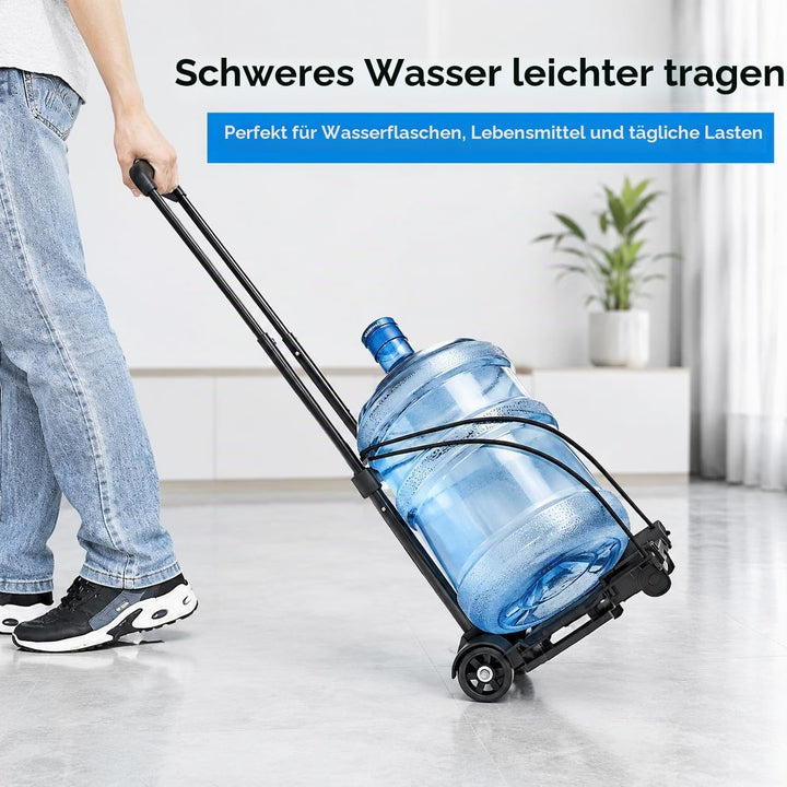 Sackkarre klappbar Aluminium Transport und Handkarre Transportkarre mit ausziehbarem Griff belastbar