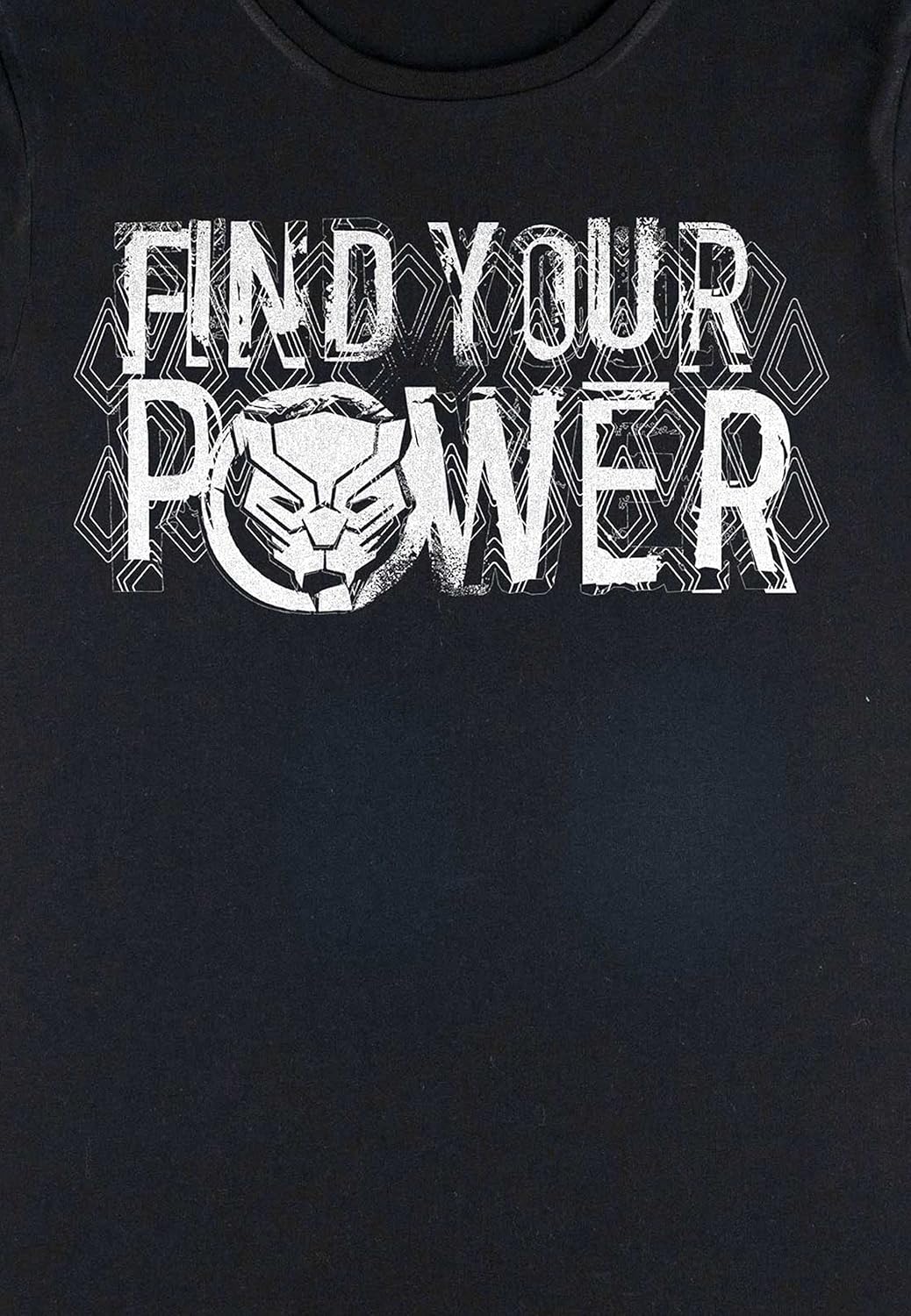 Marvel Avengers - Panther Power Women's Rolled-sleeve Black M