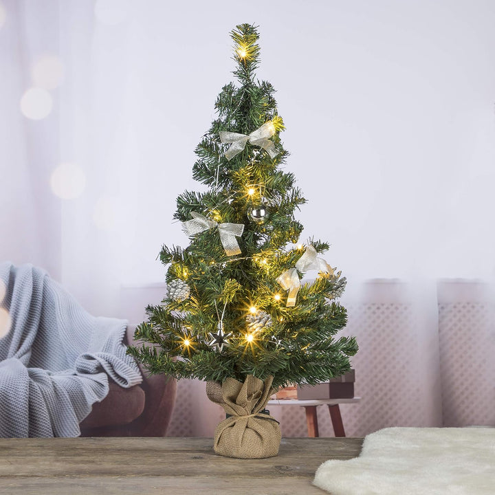 Bambelaa! Weihnachtsbaum Künstlich Mit Beleuchtung Geschmückt Tannenbaum Dekoriert Christbaum Beleuc