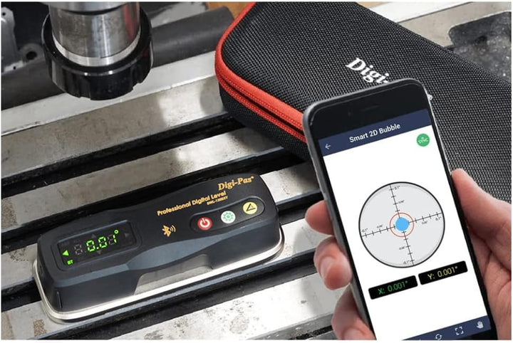 Digi-Pas 2-Achsen-Präzisions-Messgerät DWL1300XY, Bluetooth (0,2 mm/M), 15 cm Schwarz, Schwarz