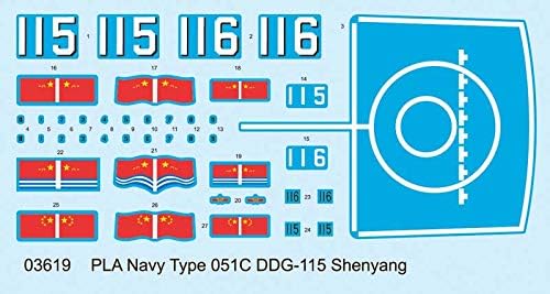 Trumpeter 003619-1/200 PLA Navy Type 051C DDG Modellbausatz