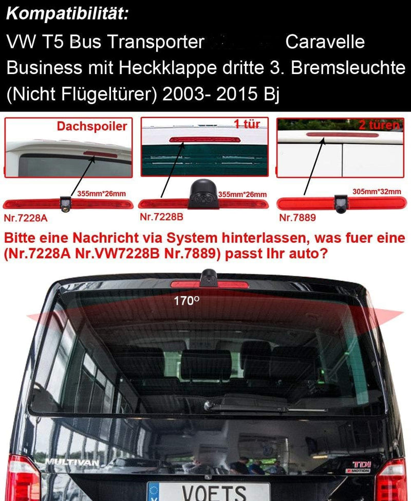 Top Mount Bremsleuchte Kamera Bremslicht Rückfahrkamera Wasserdicht Auto Einparkhilfe Rückfahrsystem