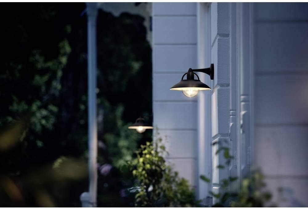Philips myGarden Cormorant Aussenwandleuchte, 42W, ohne Leuchtmittel, schwarz, Cormorant