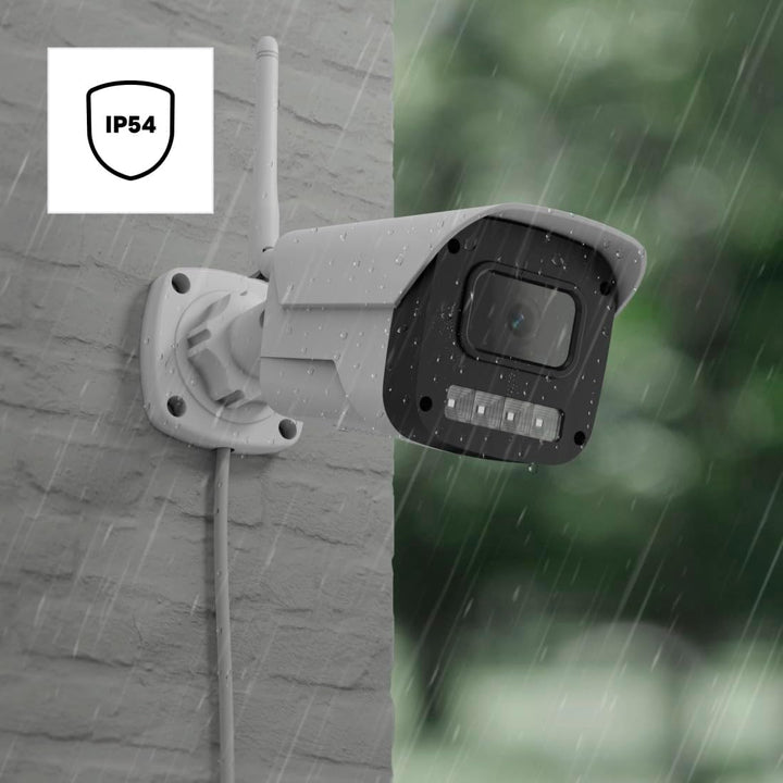 Hama Überwachungskamera WLAN (WLAN Kamera f. aussen, Outdoor-Kamera mit Sprach- u. App-Steuerung, we