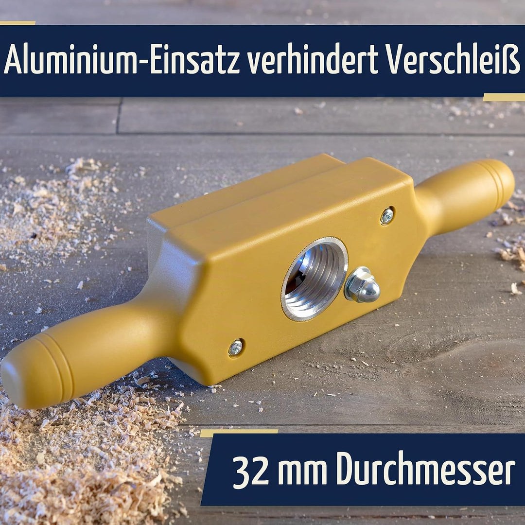 Gewindeschneider-Set – 3,8 cm Vorrichtungs-Dübelgewindebohrer-Set schneidet männliche und weibliche