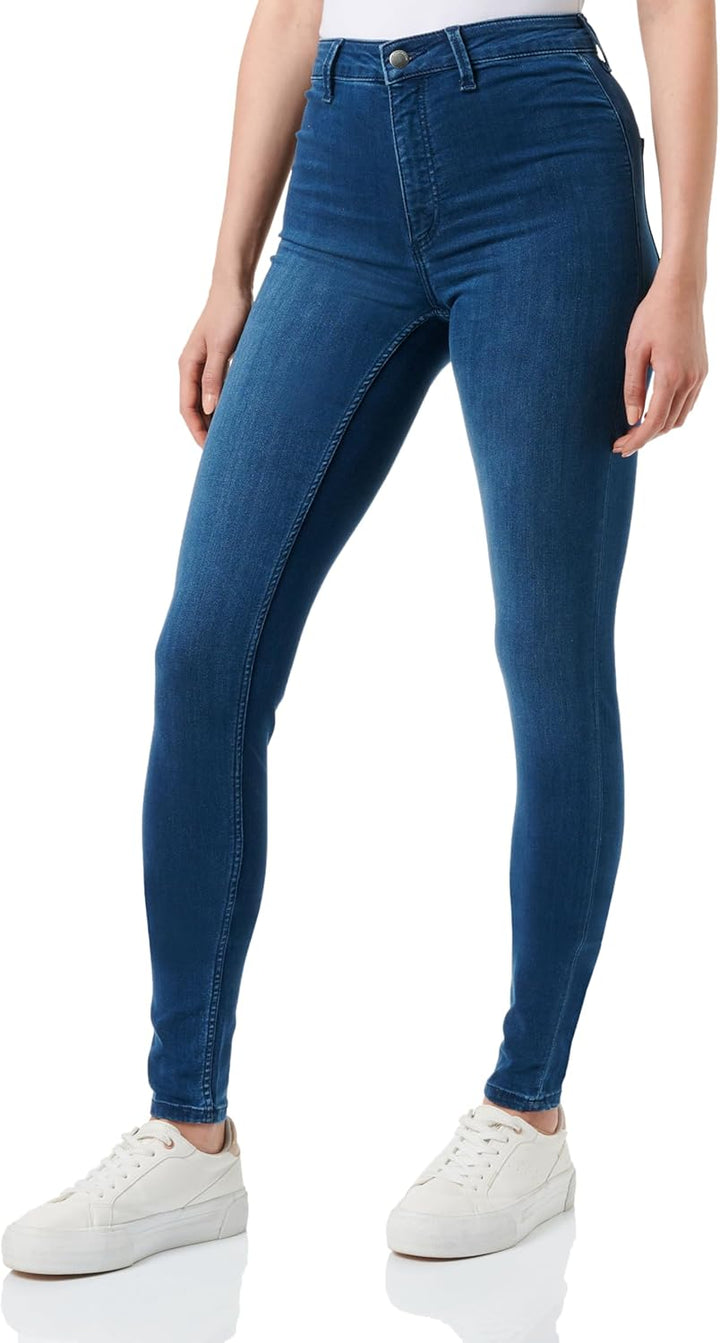 Q/S by s.Oliver Damen Jeans Hose, Sadie High Rise Skinny Leg 32W / 30L Blau, 32W / 30L Blau