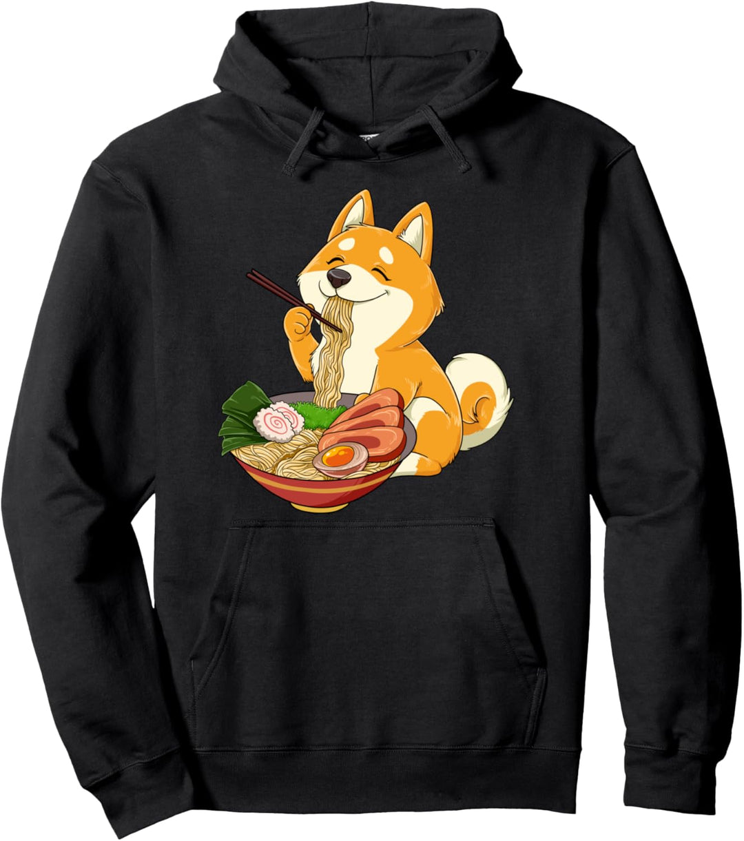 Kawaii Otaku I Ramen Nudeln I Süsser Anime Shiba Inu Pullover Hoodie