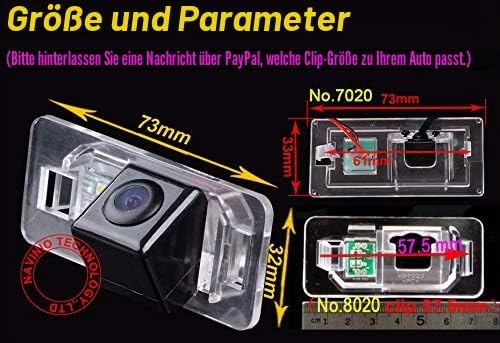 Navinio Auto Kofferraum Griff Rückfahrkamera Replacement for BMW X1 X3 X5 X6 M3/E46/E46CSL/E90/E91/E