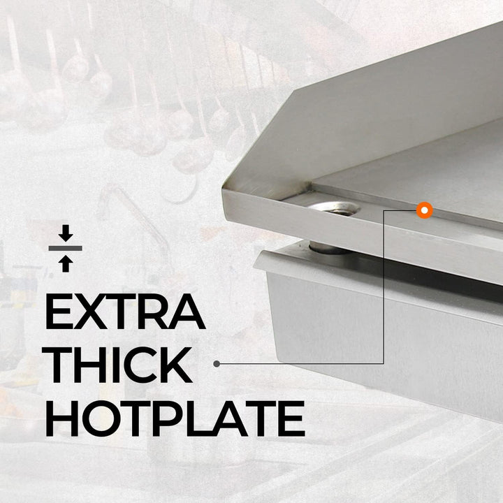 Kukoo 70 cm Elektrische Grillpfanne/Theken-Grill/Gewerbliche Grillpfanne/Grill/Fritteuse