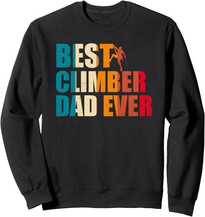 Bester Bergsteiger Dad aller Zeiten Klettern Vintage Sweatshirt