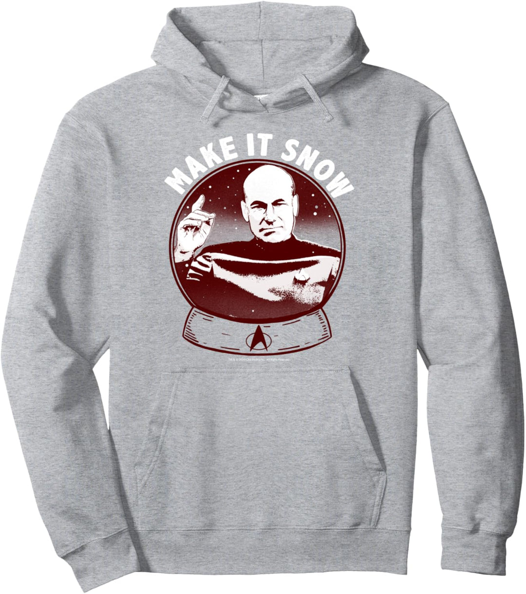 Star Trek: The Next Generation Picard Make It Snow Pullover Hoodie