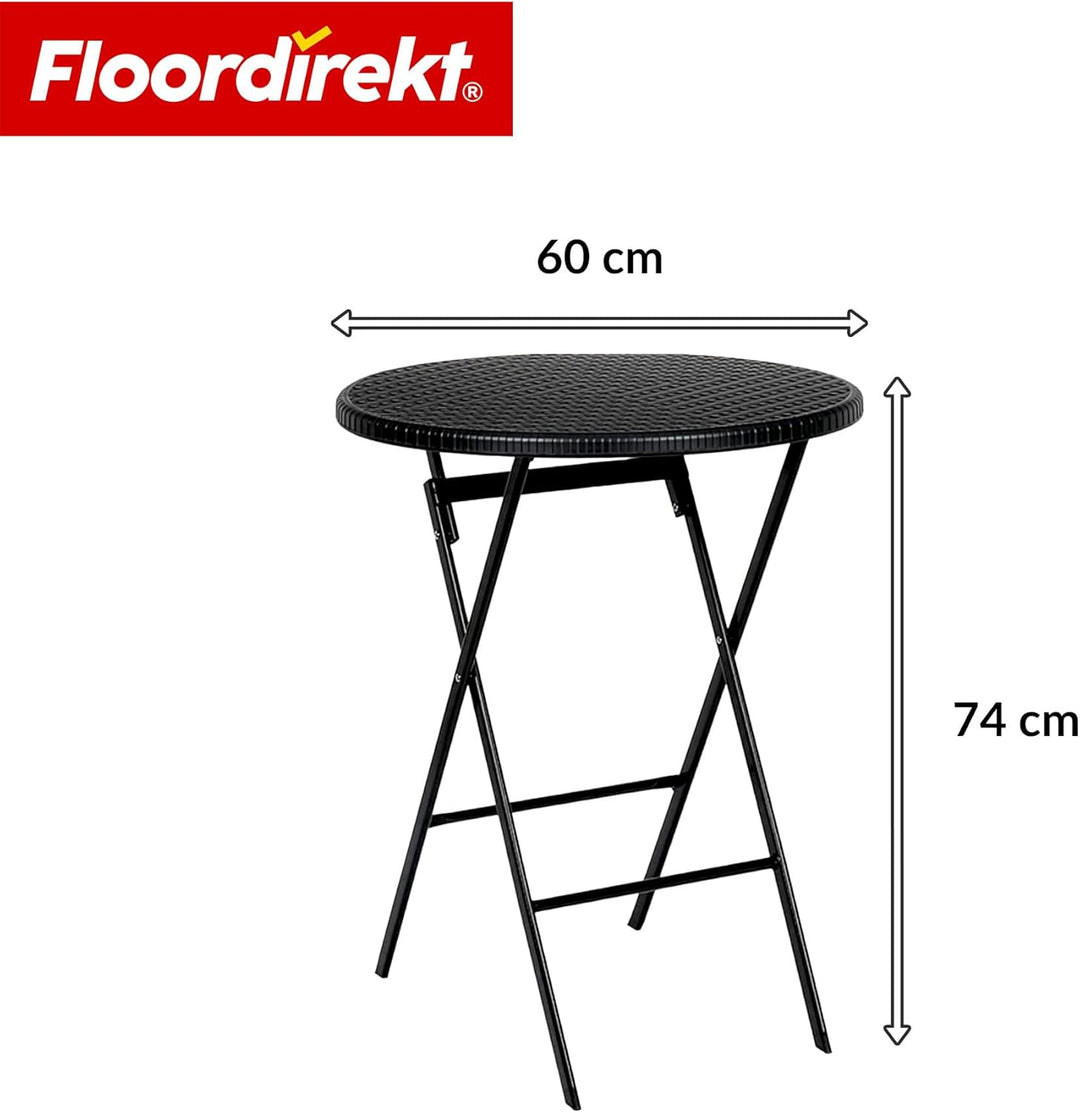 Floordirekt- Gartentisch klappbar Kunststoff 180x75cm - Buffettisch mit Tragegriff - Klapptisch für