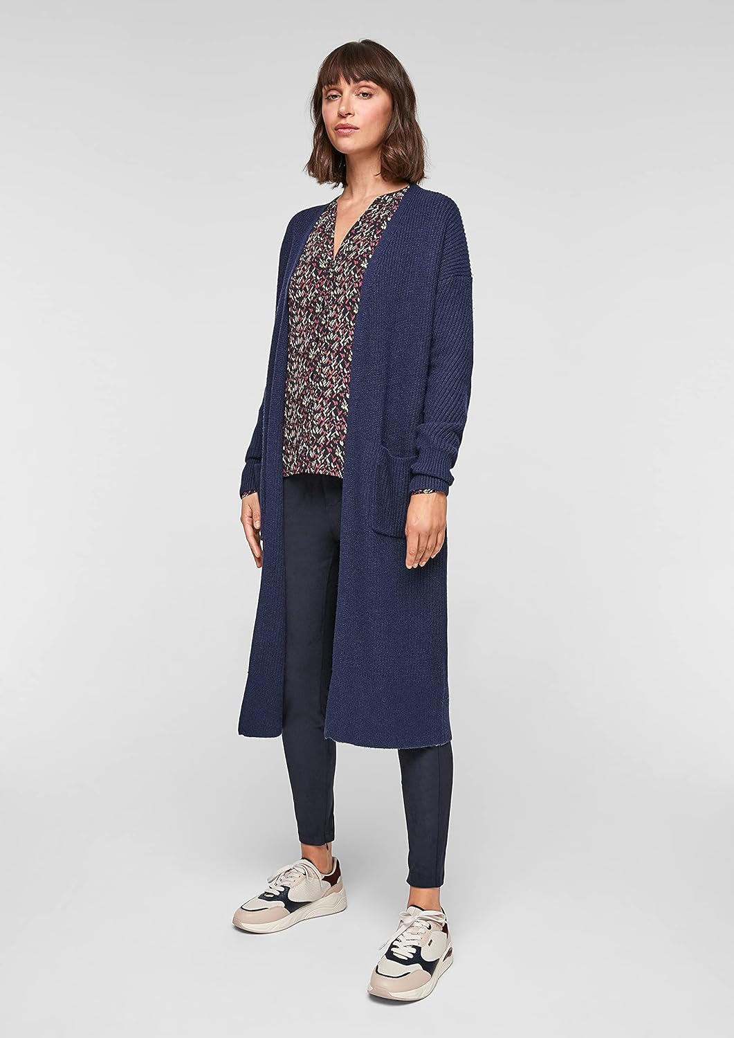 s.Oliver Damen Strickjacke 34 Navy, 34 Navy