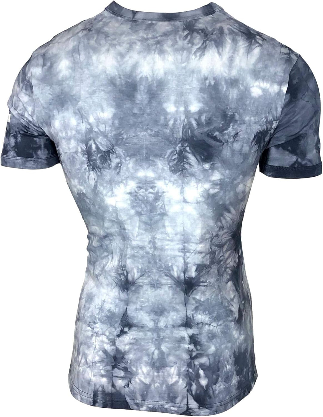 Herren Vintage Verwaschen Kurzarm T-Shirt Slim Fit Design Fashion Top Print Batik Shirt 2285 4XL Gra