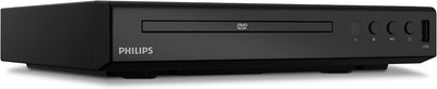 PHILIPS DVD-Player TAEP200/12 - Für nahezu alle Disc-Formate - USB Media Link - Schwarz