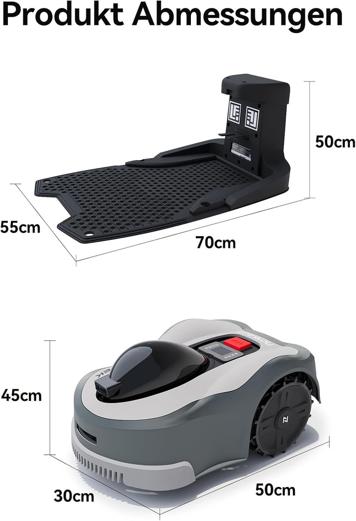 SUNTEK Mähroboter ohne begrenzungskabel AI Vision-Kamera, Rasenmäher Roboter, Max 3000 m², Genaue Hi