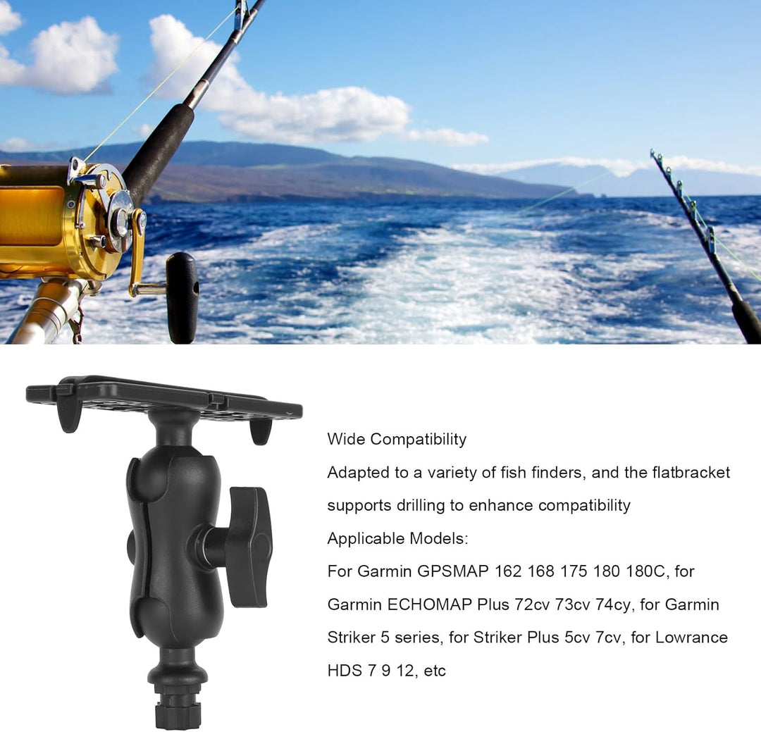 Universeller Fischfinder-Montagesockel, Drehbarer Kugel-Sechskant-Basishalter für Marineboot-Kajak,