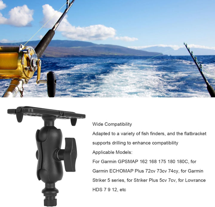 Universeller Fischfinder-Montagesockel, Drehbarer Kugel-Sechskant-Basishalter für Marineboot-Kajak,