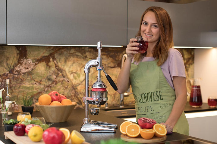 Zitruspresse in Handelsgüte, Handpresse, manuelle Fruchtpresse, Saftpresse für Orangen, Zitronen, Gr