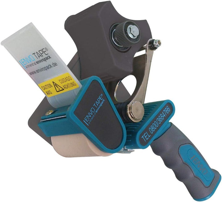 ENVO TAPE® 903030D Handabroller silent 50 mm - leises abrollen, Profi Abroller für Klebeband Paketba