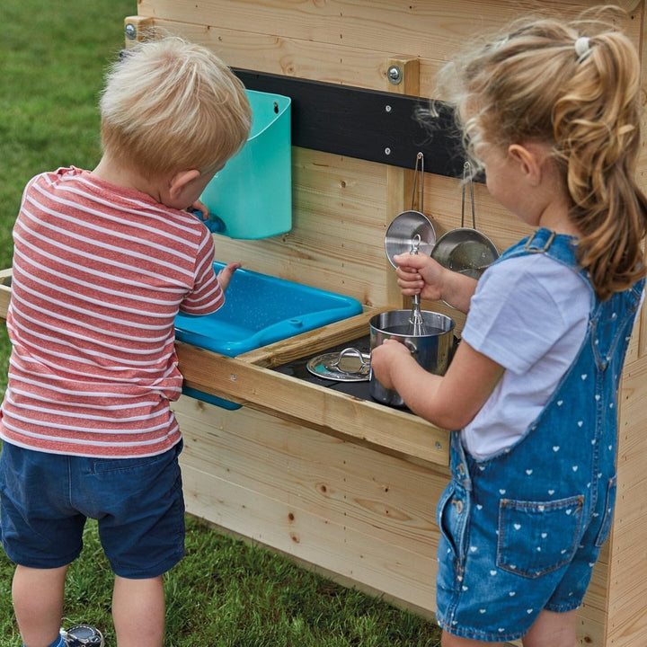 TP Toys 297 Kitchen Holz Deluxe Mud Küche Spielhaus Zubehör, grün, 36 x 81 x 56 cm Einzelbett, Einze