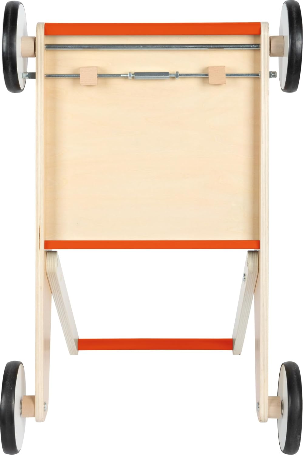 small foot Lauflernwagen Kupferrot, robuster Schiebewagen aus Holz, mit grosser Ladefläche, ab 12 Mo