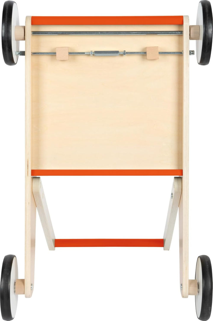 small foot Lauflernwagen Kupferrot, robuster Schiebewagen aus Holz, mit grosser Ladefläche, ab 12 Mo
