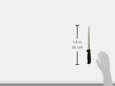 Victorinox Küchenmesser Filetiermesser flex Fibrox 20 cm Messer, Edelstahl, rostfrei, Schwarz, Stand