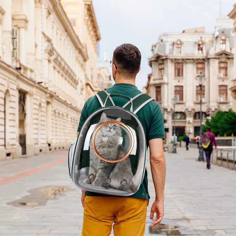 PETCUTE Haustier Rucksack Raumkapsel,Atmungsaktive Wärme Proof,Katzen Rucksack Träger mit Sicherheit