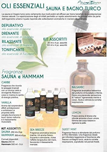 Duft Duftlampe Vanilla konzentrierte 5 lt. – Düfte für Sauna, Dampfbad und Hammam – Sofortiger Versa