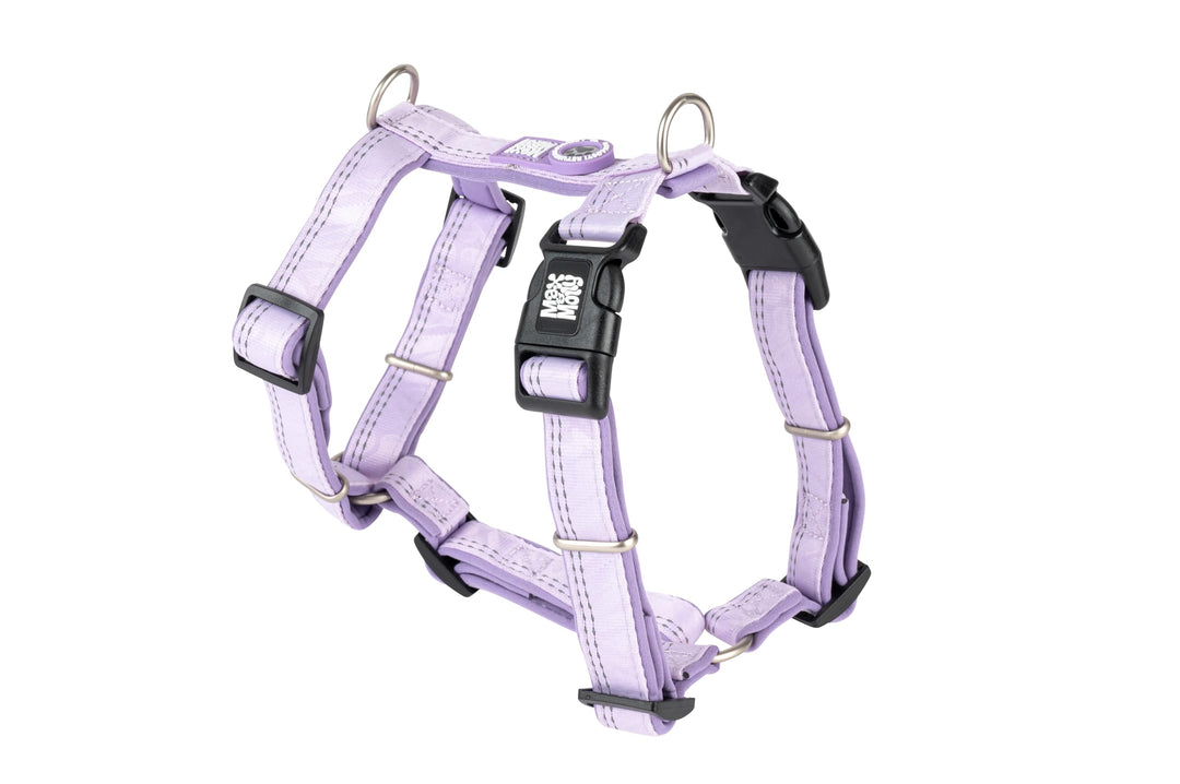 Max &amp; Molly Hundegeschirr Matrix 2.0 Lavender/M in H-Form, für Hunde mit Gotcha! Smart ID, Geschirr