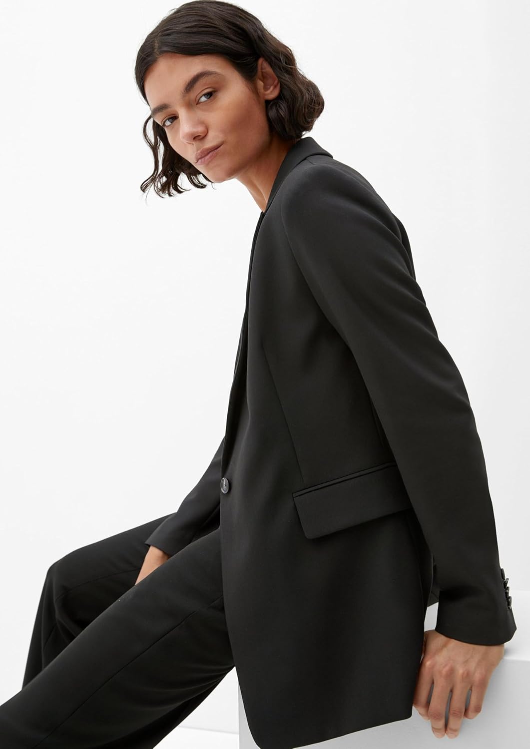 s.Oliver BLACK LABEL Damen Blazer 36 Schwarz (Schwarz 9999), 36 Schwarz (Schwarz 9999)
