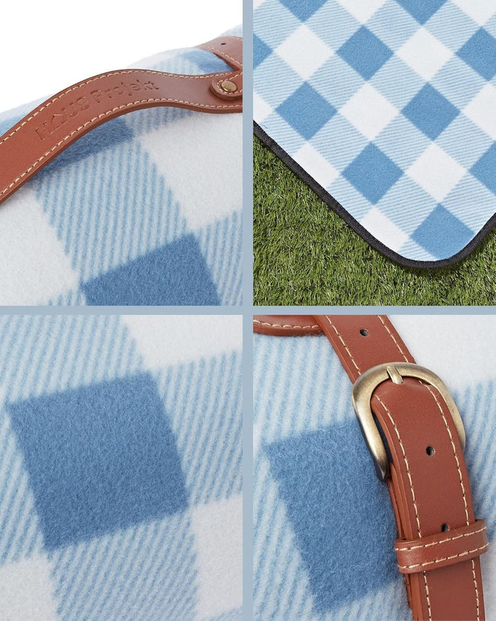 Haus Projekt Picknickdecke Wasserdich Karierte, Weiche 200 x 150cm Stranddecke, Outdoor Picnic Blank