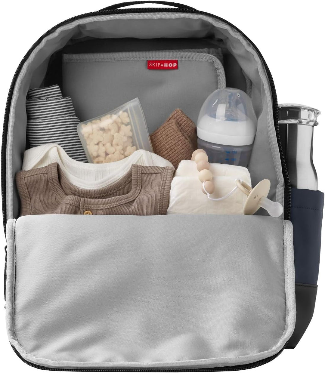 Skip Hop Wickeltaschen-Rucksack: Flex, multifunktionale Baby-Reisetasche mit Wickelunterlage &amp; Kinde