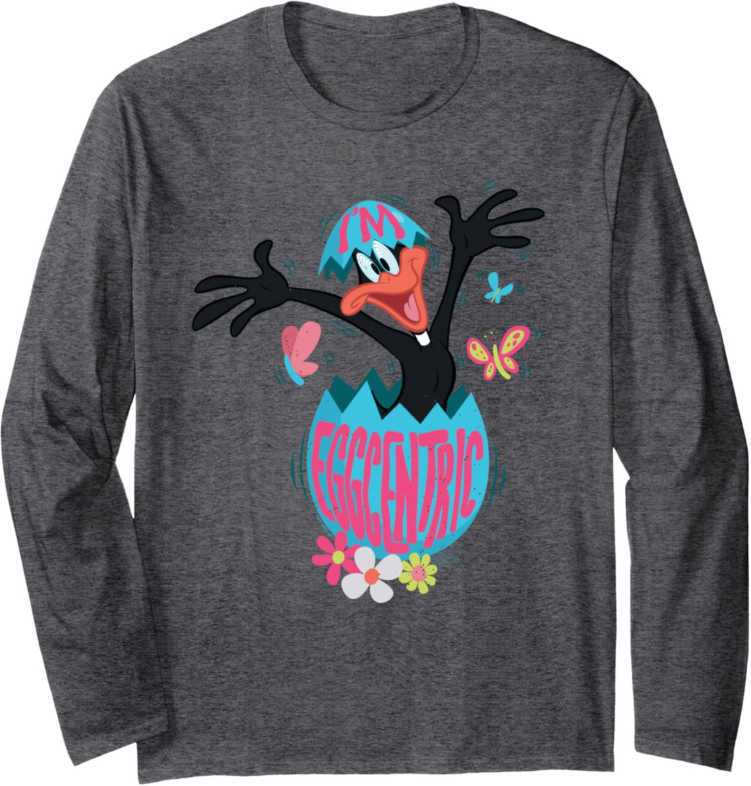 Looney Tunes Easter Daffy Duck I'm Eggcentric Langarmshirt