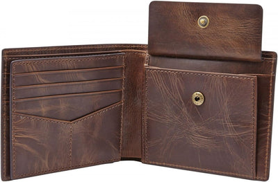 Fossil Geldbörse für Herren Derrick, Leder Bifold Dunkelbraun 11,4 cm L x 2,5 cm B x 9,5 cm H ML3687