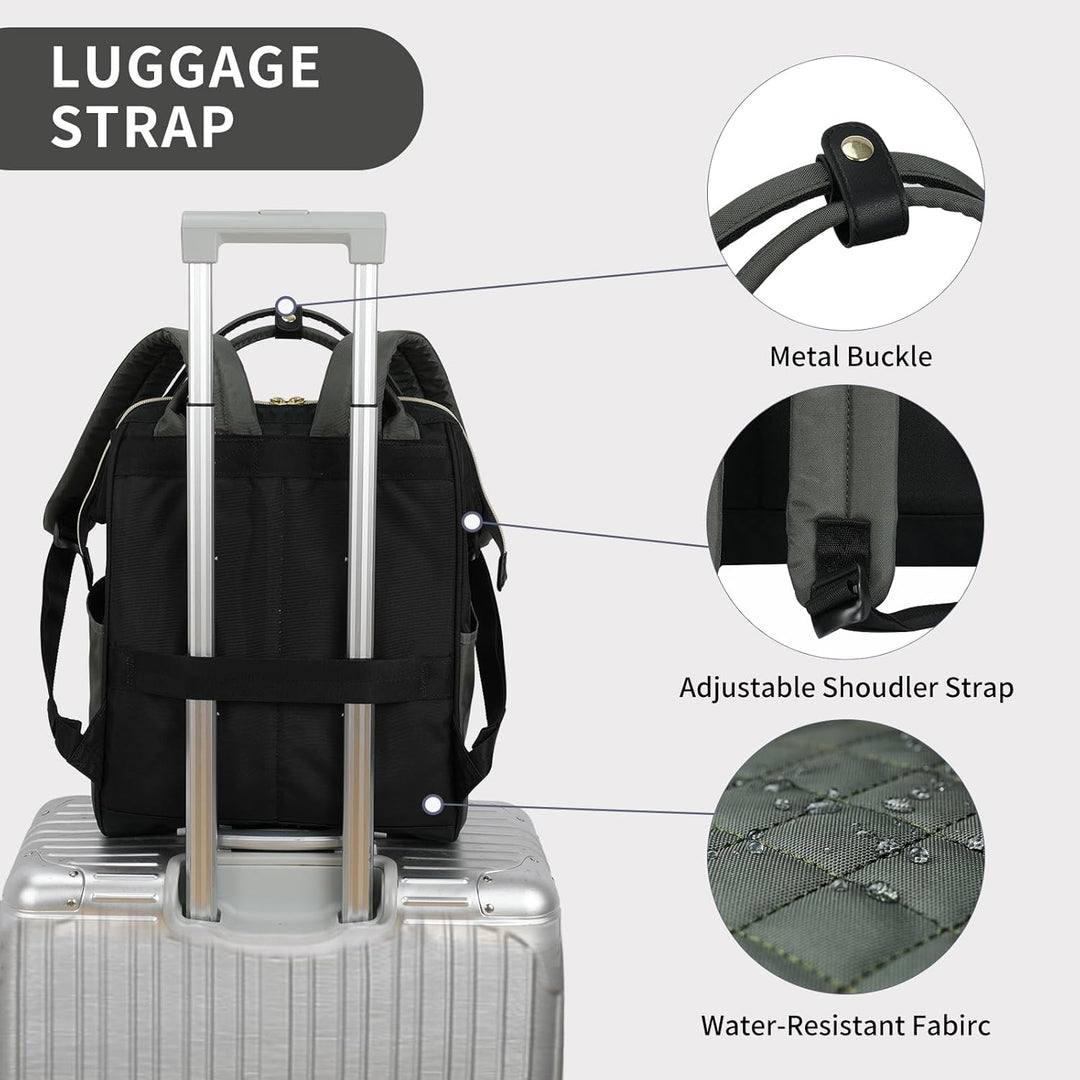 EMPSIGN 17-Zoll-Laptop-Rucksack für Damen, ideal für Arbeit, Reisen und Uni, geräumig, wasserabweise